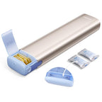 Metal Weekly Pill Organizer (Champagne / Large)