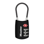 4688D Accepted Set Your Own Combination TSA Approved Luggage Lock (Black / 1 Pack)