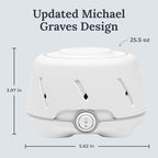 Dohm (White/Gray) The Original White Noise Machine, Relaxing Natural Sound from a Real Fan, Sleep Aid & Noise Cancelling for Adults & Baby, Office Privacy & Meditation, Baby Registry (1 Count (Pack of 1) / White/Gray)