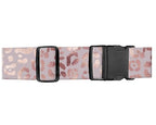 Luggage Straps for Suitcases (Glitter Pink Leopard)