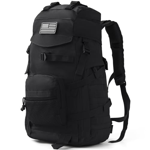 50L Tactical Backpack for Men and Women (Black / Large-50L)