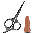 4.7 inch small nose hair scissors (Black)