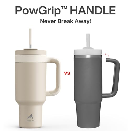 40 oz Tumbler with Handle (Oat / 40 Ounces)