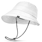 Lightweight Bucket Hat for Women Quick (One Size-Large / White)