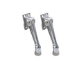 Heavy Duty Kickdown Door Stopper (2 Pack / Satin Chrome(5"))