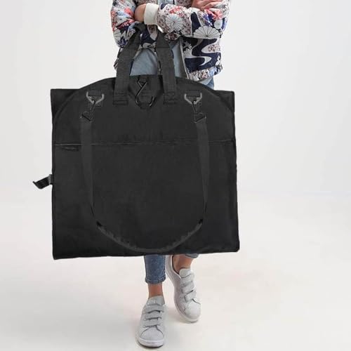 66" Versatile Travelling bags Wedding Dress Travel Garment Bag Tri (66 inch Black)
