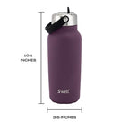 Recycled Stainless Steel Explorer with Flip Straw Lid (Plum / 32 Ounces)