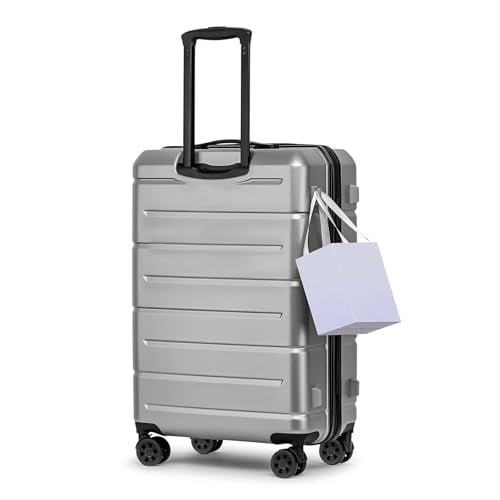Luggage Sets 2 Piece Suitcase Set Hardshell 20 inch (Silver / 2-Piece Set (20/24))