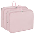 Packing Cubes for Travel Packing Organizers Compression Travel Cubes (Pink / Large)
