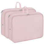 Packing Cubes for Travel Packing Organizers Compression Travel Cubes (Pink / Large)
