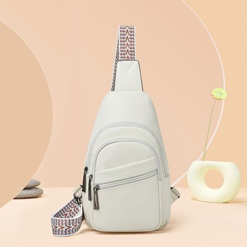 Sling Bag Crossbody Bags (White)