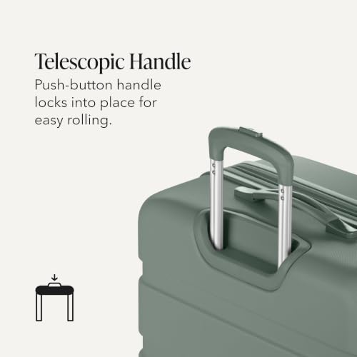 Signature Hardside Expandable Checked Large Spinner Luggage (Checked-Large 27-Inch / Olive)