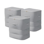 Comforter Storage Bag (Gray-3PCS)