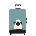 Luggage Cover Washable Suitcase Protector Anti (Little Sheep / S(fits 20-22inch suitcase))