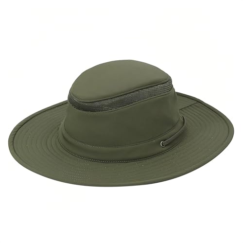 Cimarron Safari Sun Hat with Wide Brim for Outdoor Fishing Hiking (X-Large / Millitary Green)