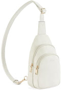 Sling Bag for Women Leather Fanny Pack Crossboday Bags Sling Backpack for Women Beige (3-beige)