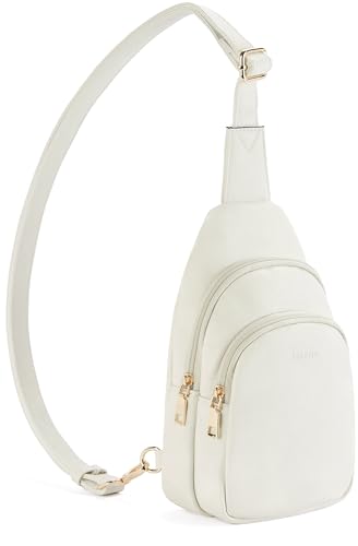 Sling Bag for Women Leather Fanny Pack Crossboday Bags Sling Backpack for Women Beige (3-beige)