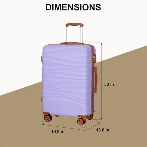 30" Hardside Checked Luggage (Purple)