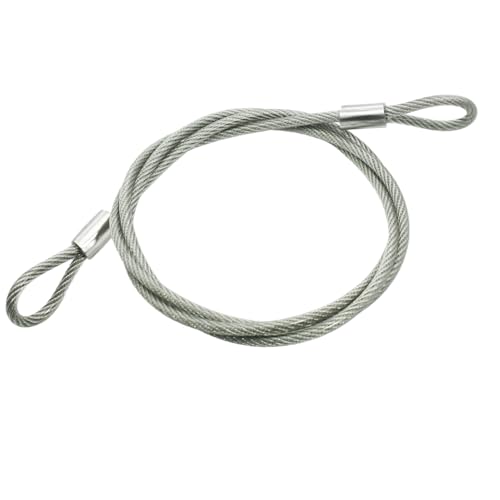 8FT 4mm Stainless Steel Security Cable Lock (Clear / 4mm-8ft(1pcs))