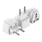 European Travel Plug Adapter (white)