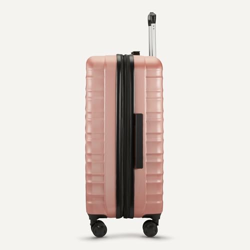 26" Hardside Medium Checked Luggage (Rose Gold / Medium Checked)