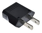 European to US Plug Adapter (1 Pack | Black)
