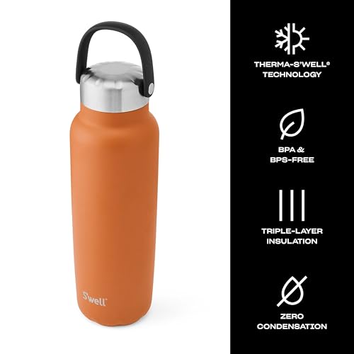 Recycled Stainless Steel Explorer with Insulated Lid and Handle (40 Ounces / Carnelian)