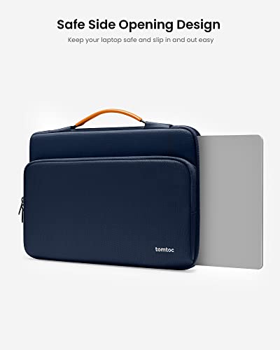 360° Protective Laptop Bag for 15.6" HP ASUS Dell Lenovo Acer Laptop (Navy Blue / 15.6-16.2 Inch)