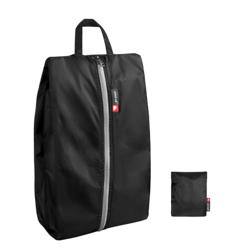 Foldable Shoe Bag for Travel (Black / Foldable-Plus)