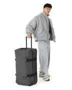 Tranverz L 121L Large Wheeled Luggage with Dual Compartments (121 Liter Checked Bag / Black Denim)