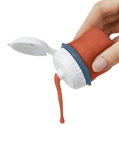 Good Grips Prep & Go Silicone Squeeze Bottles 2 Pack (Squeeze Bottle - 2 Pack / Ocean Blue)
