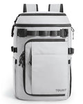 38 Cans Backpack Cooler with 2 Insulated Compartments (Light Gray)