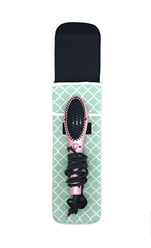 Hair Straighteners Case with Fastener (Green)