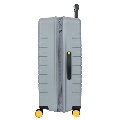 B Y Ulisse Checked Luggage with Spinner Wheels (Checked-large / Grey)