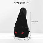 Sling Bag Red Eyes Cat Hiking Daypack Crossbody Shoulder Backpack Travel Chest Pack for Men Women (B0171)
