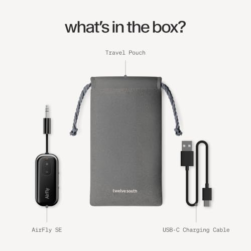 AirFly SE Bluetooth Wireless Audio Transmitter Adapter (Black / AirFly SE)