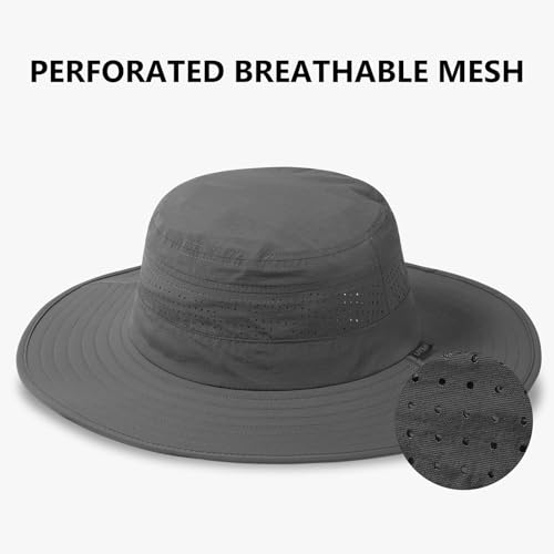 UPF 50+ Foldable Brim Water (Medium / White & Dark Grey)