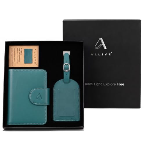 RFID Passport Holder for Travel (323#Lake Blue)
