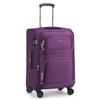 Softside Expandable Luggage with 4 Spinner Wheels (Purple / 21-Inch)