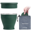 Collapsible Cup 8 oz (Dark Green)