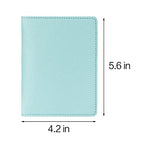 2 Pack Passport covers and Vaccine Card Holder PU Leather Passport Wallet Vaccine Case Protector Slot Travel Passport Wallets for Women & Men (Blue & Pink)