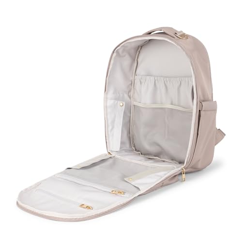 Classic Diaper Backpack Machine Washable Baby Travel Bag (Taupe)