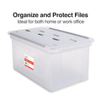 Wing Lid File Totes (Clear)