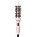 1 1 2" Ceramic Ionic Heated Round Brush for Blowout Look & Volume Curls (Pink / 1.5 Inch)