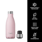 Stainless Steel Water Bottle (Pink Topaz / 9 Ounces)