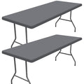 2 Pack Rectangle Spandex Fitted Table Cloth (Grey / 48" x 24" (Rectangular))