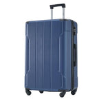 28" Expandable Checked Luggage Hardshell Suitcase with TSA Lock (Blue Single / 28 Inch)