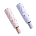 Small Compact Travel Umbrella with UV Protection for Sun & Rain (A-2 Pack-Pink & Purple)