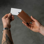 Parliament Pop Up Leather Wallet for Men (Caramel)