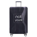 Travelkin Luggage Covers For Suitcase Tsa Approved Suitcase Cover Protector (Black Stripe / XL)